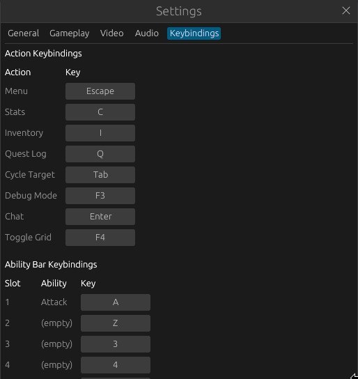 Keybindings